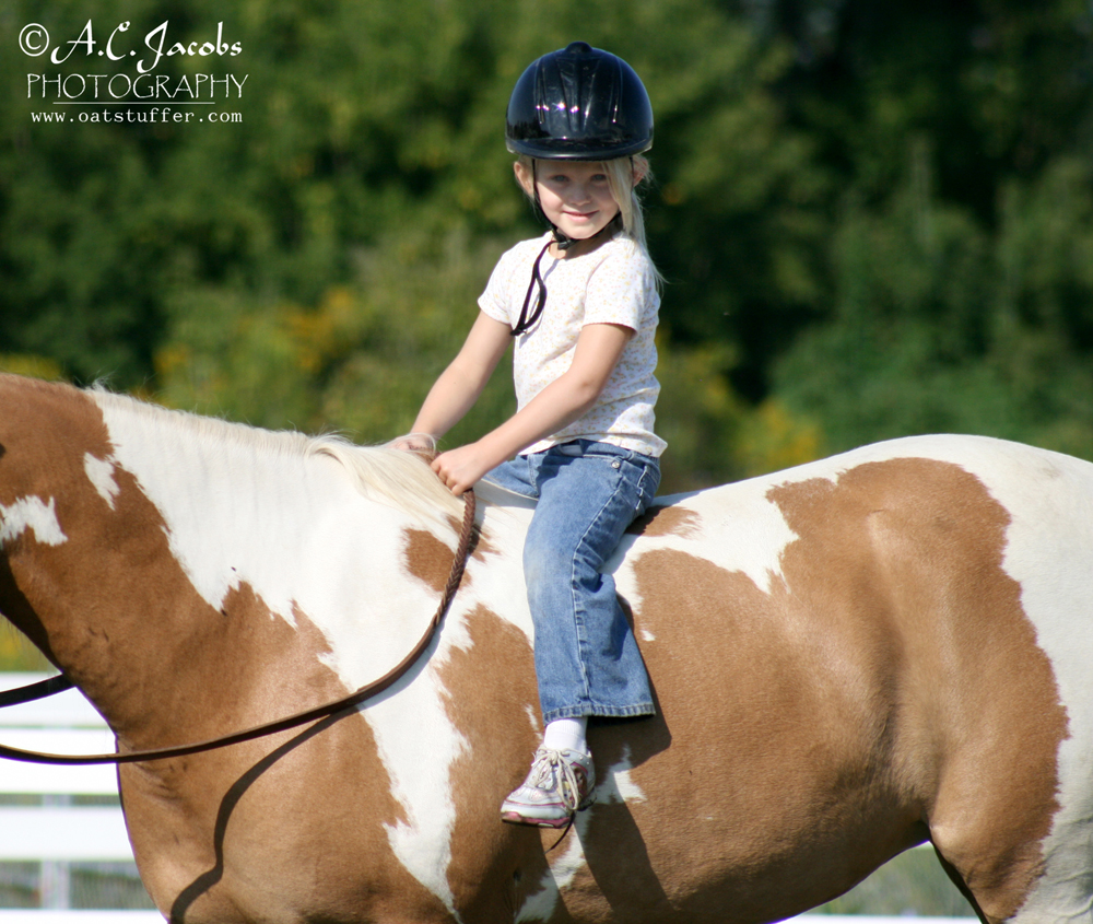 Hippotherapy involves bareback riding!